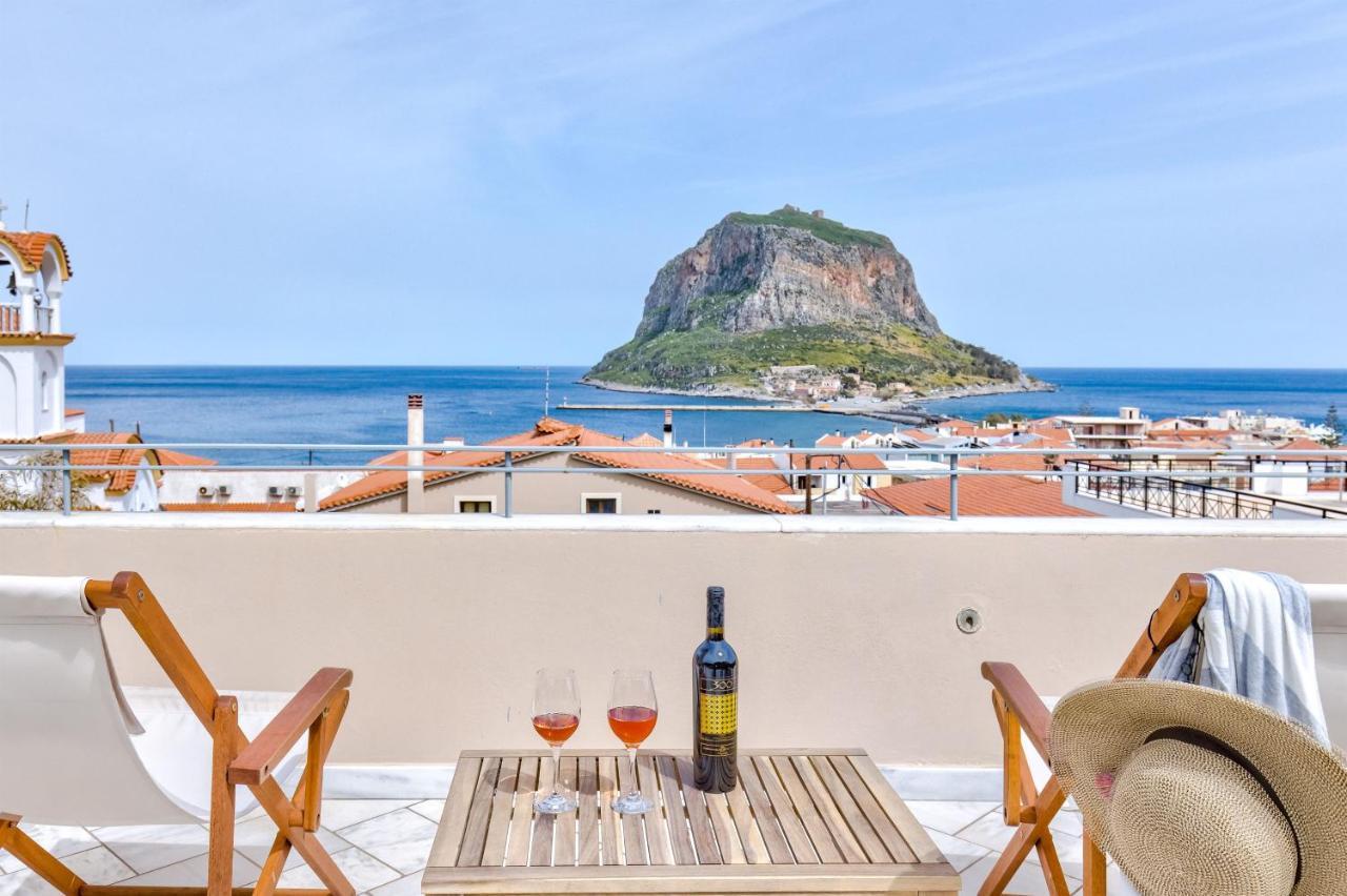Monemvasia Modern Flat With Panoramic Sea View Εξωτερικό φωτογραφία