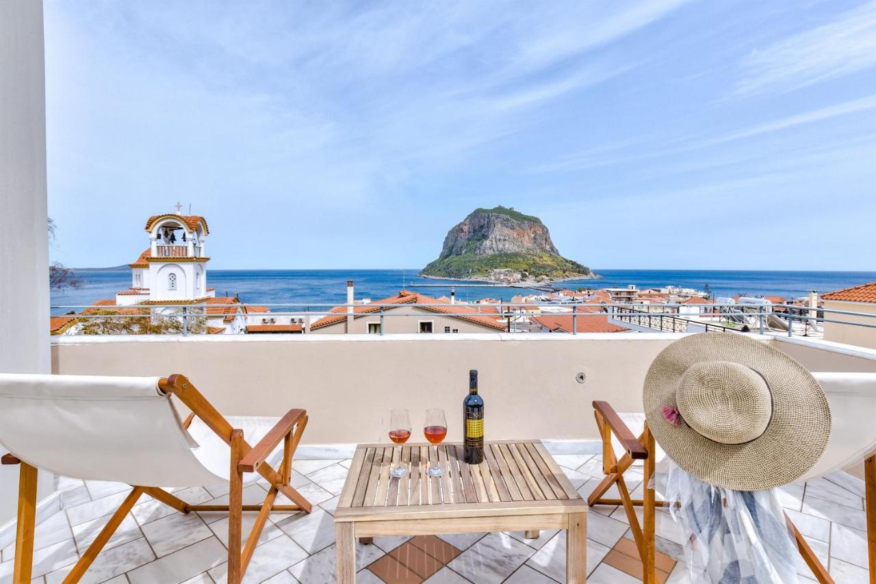Monemvasia Modern Flat With Panoramic Sea View Εξωτερικό φωτογραφία